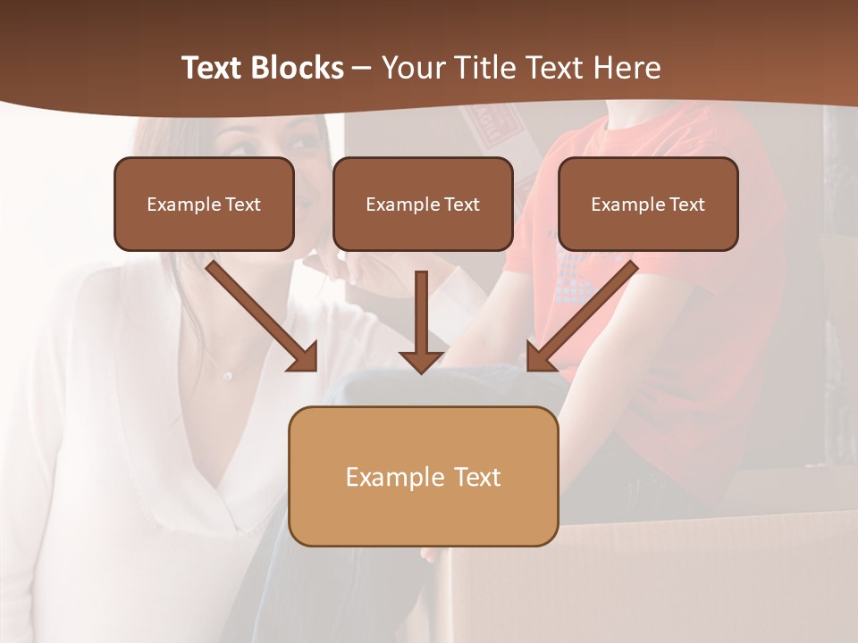 Parenthood Woman Hug PowerPoint Template