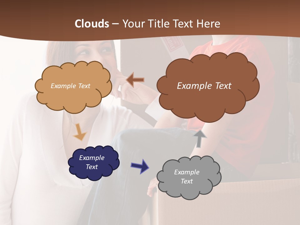 Parenthood Woman Hug PowerPoint Template