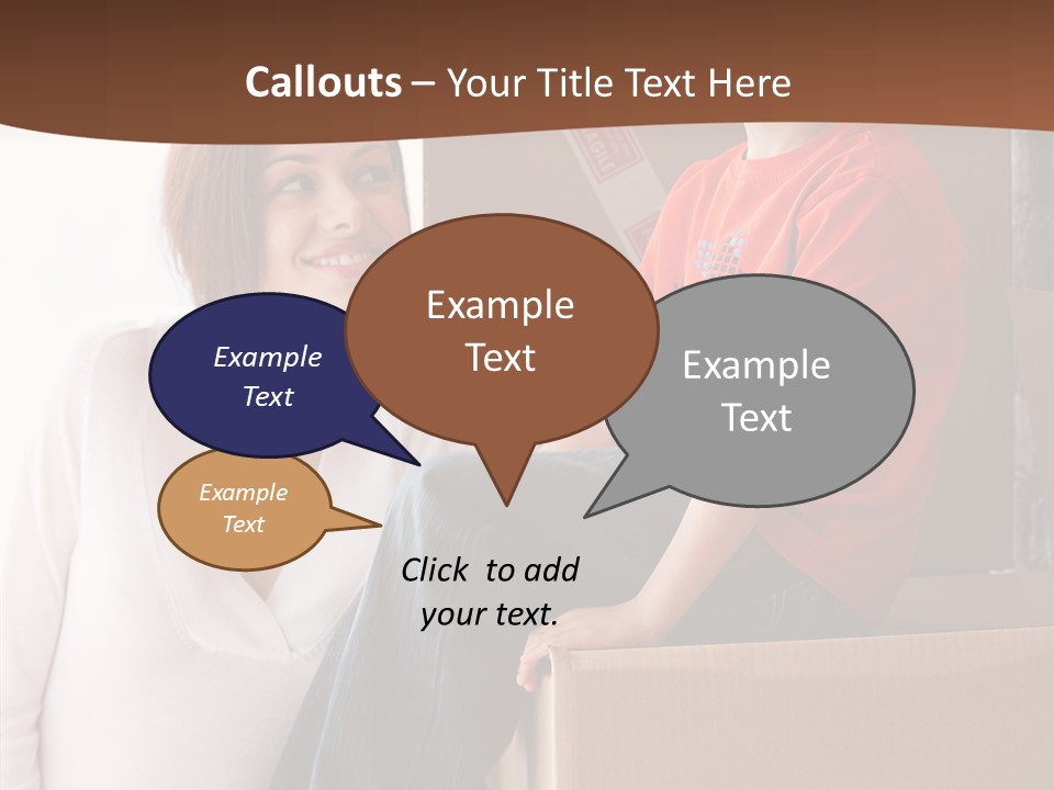 Parenthood Woman Hug PowerPoint Template