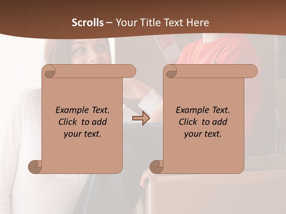 Parenthood Woman Hug PowerPoint Template