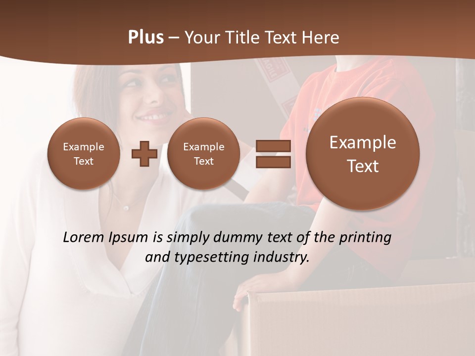 Parenthood Woman Hug PowerPoint Template