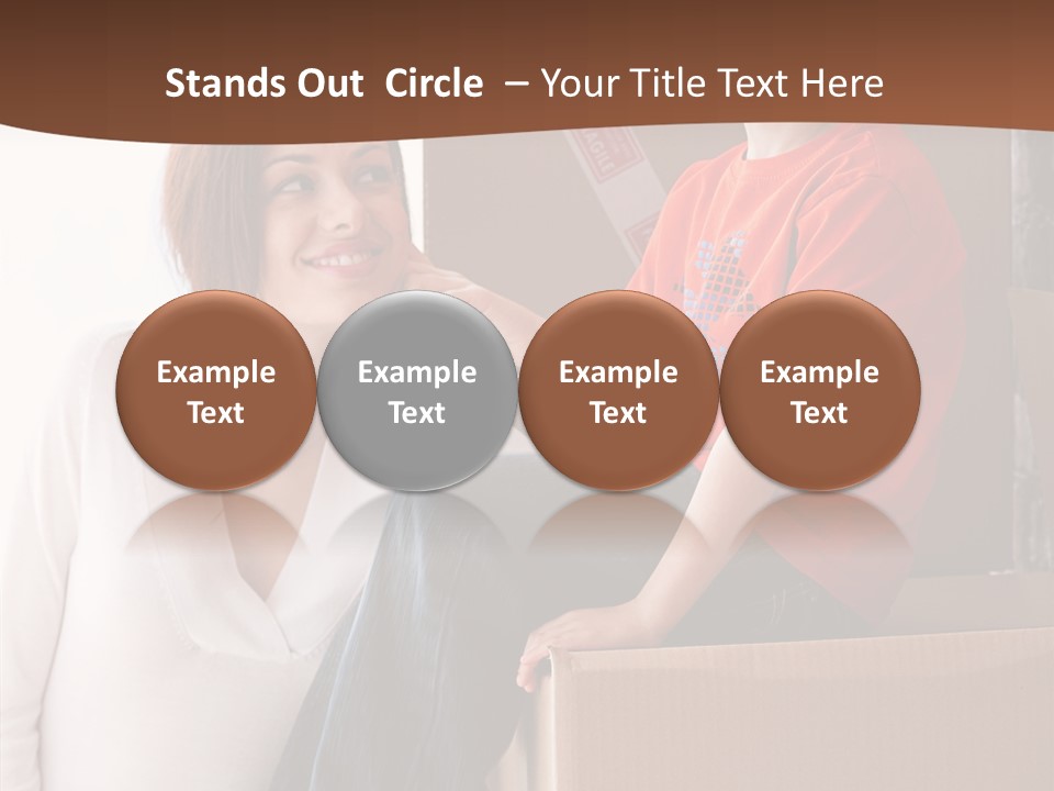 Parenthood Woman Hug PowerPoint Template