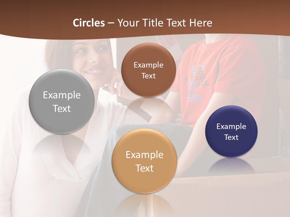 Parenthood Woman Hug PowerPoint Template