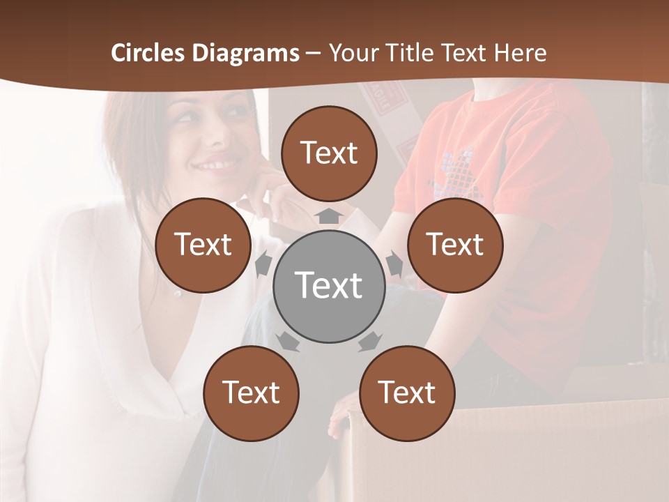 Parenthood Woman Hug PowerPoint Template