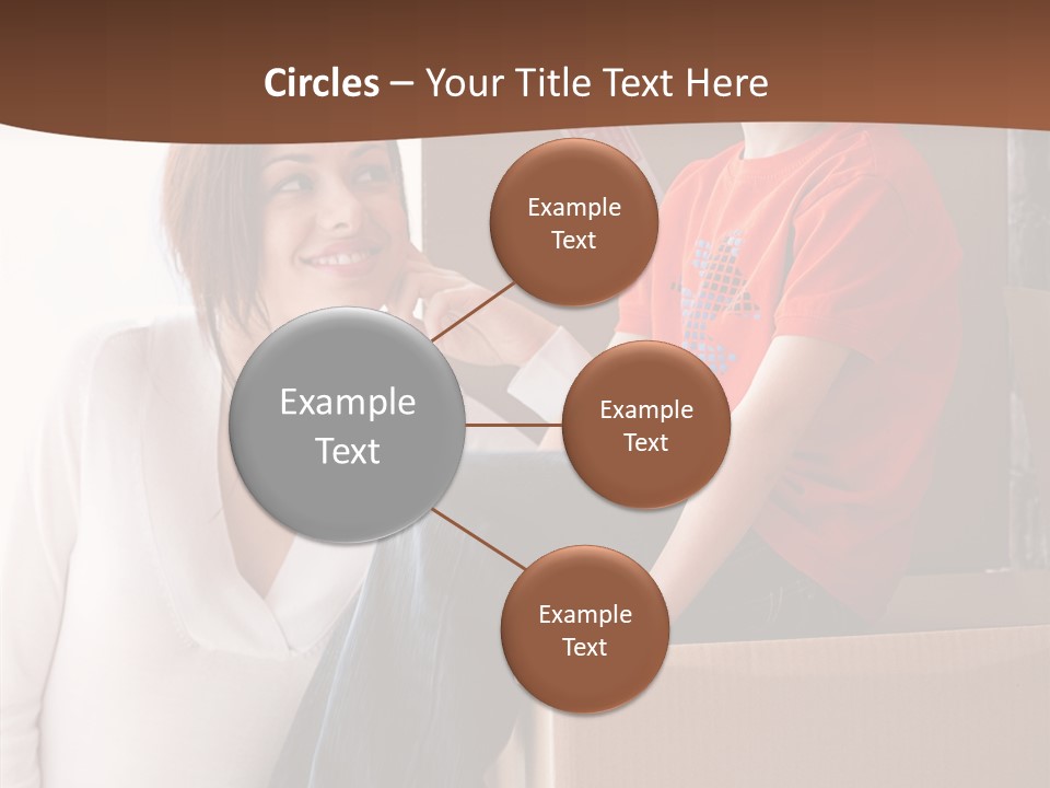 Parenthood Woman Hug PowerPoint Template