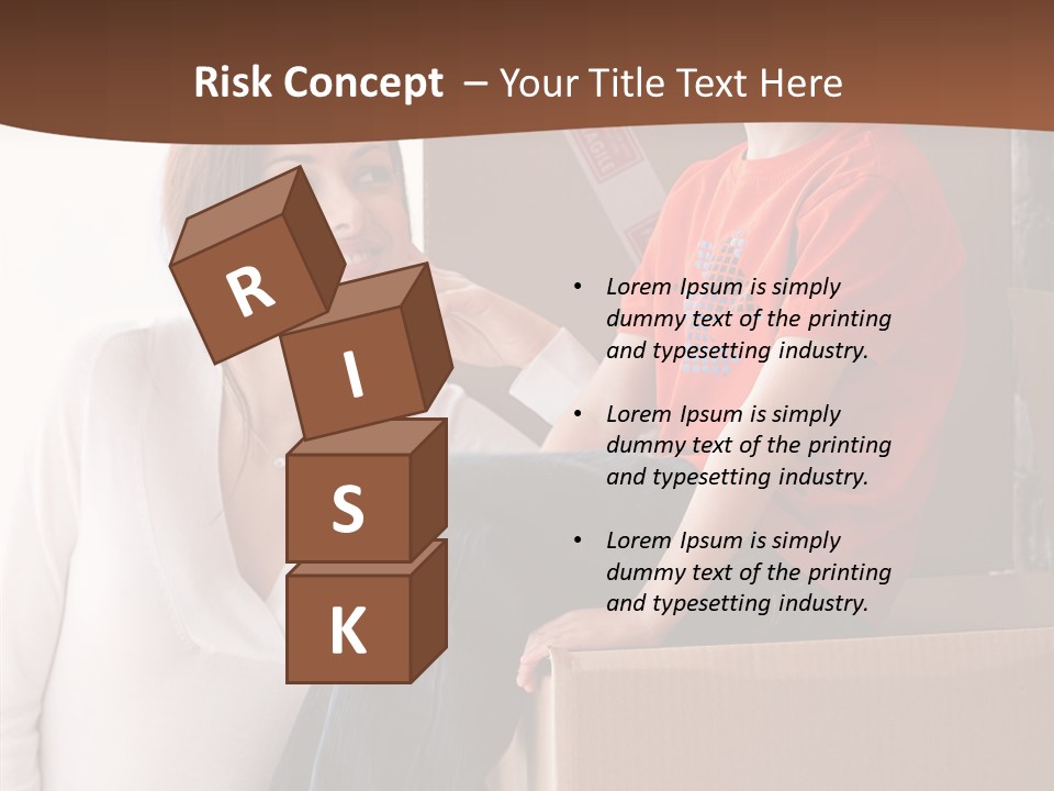 Parenthood Woman Hug PowerPoint Template