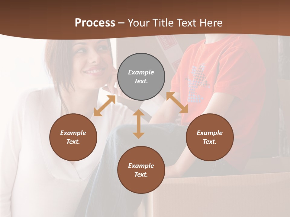 Parenthood Woman Hug PowerPoint Template