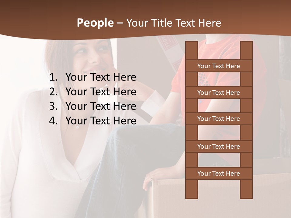 Parenthood Woman Hug PowerPoint Template