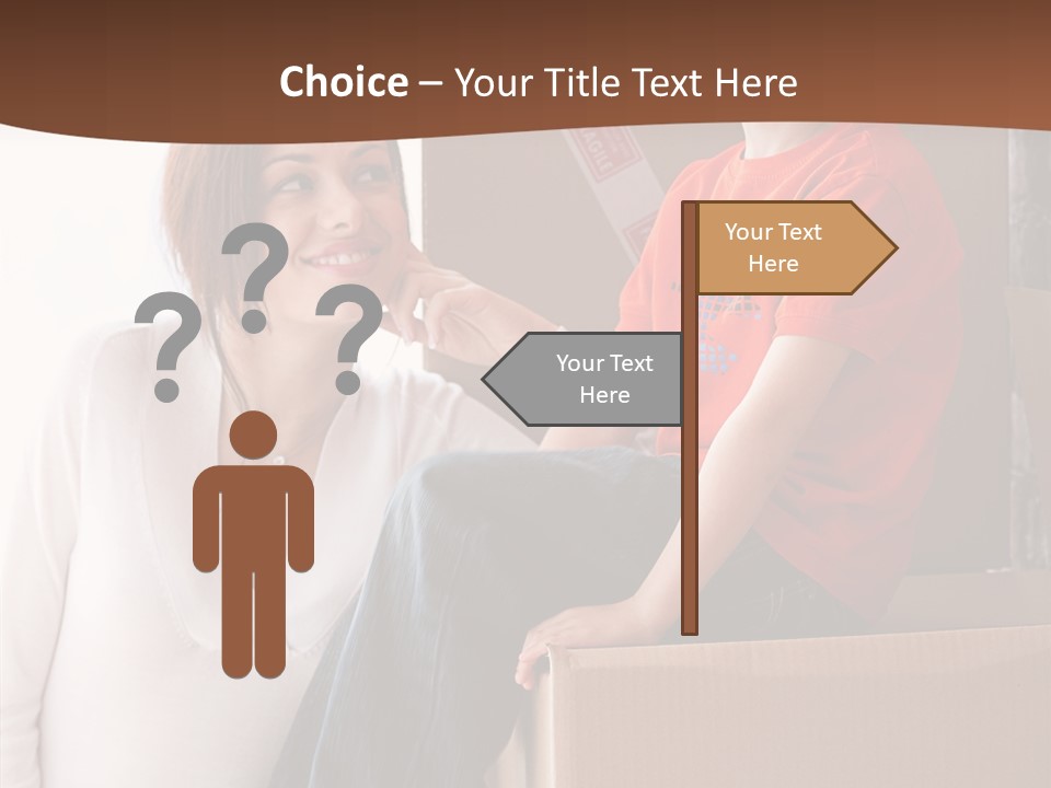 Parenthood Woman Hug PowerPoint Template