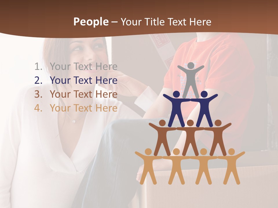 Parenthood Woman Hug PowerPoint Template