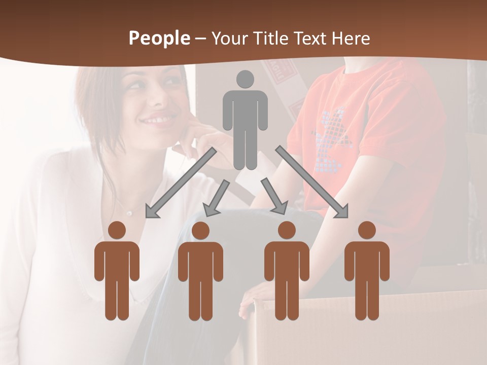 Parenthood Woman Hug PowerPoint Template