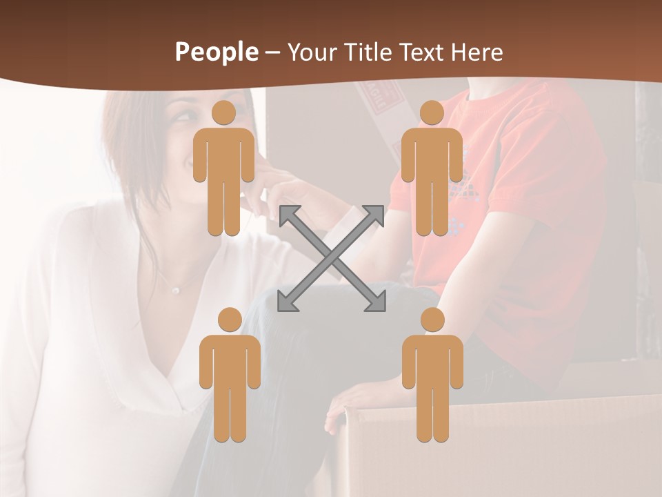 Parenthood Woman Hug PowerPoint Template