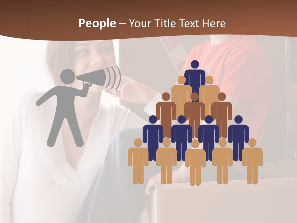 Parenthood Woman Hug PowerPoint Template