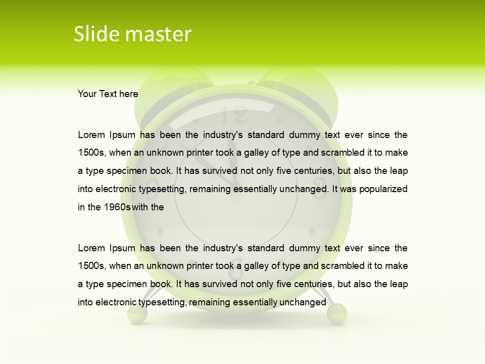 Classical Background Green PowerPoint Template