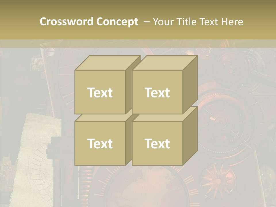 Invention Metal Gridiron PowerPoint Template