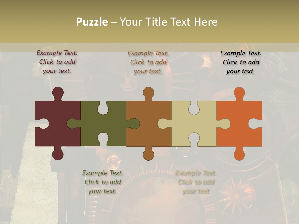 Invention Metal Gridiron PowerPoint Template