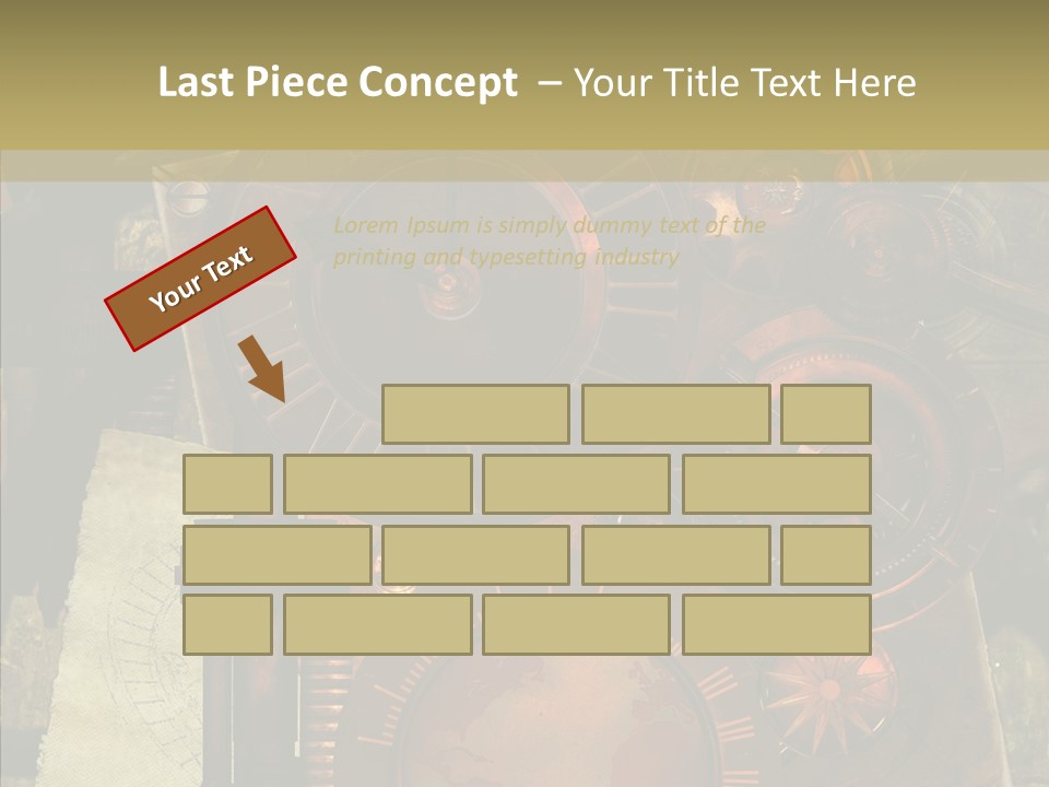 Invention Metal Gridiron PowerPoint Template