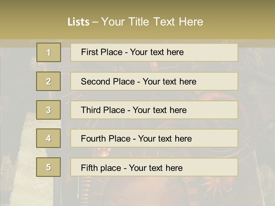 Invention Metal Gridiron PowerPoint Template