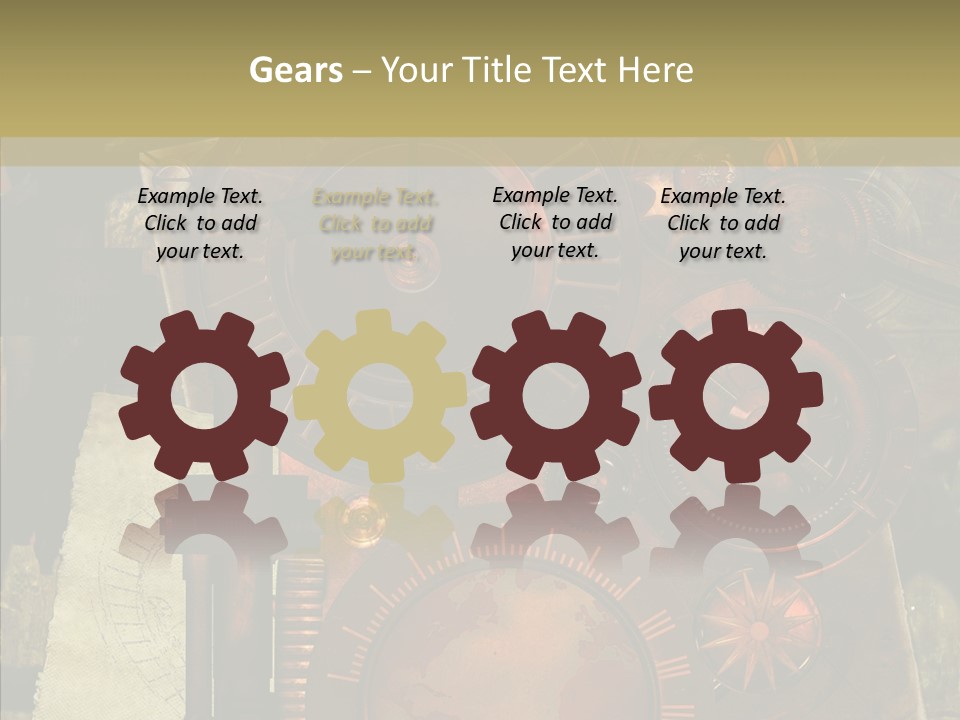 Invention Metal Gridiron PowerPoint Template