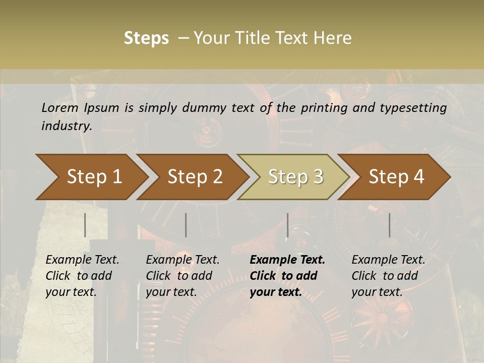 Invention Metal Gridiron PowerPoint Template
