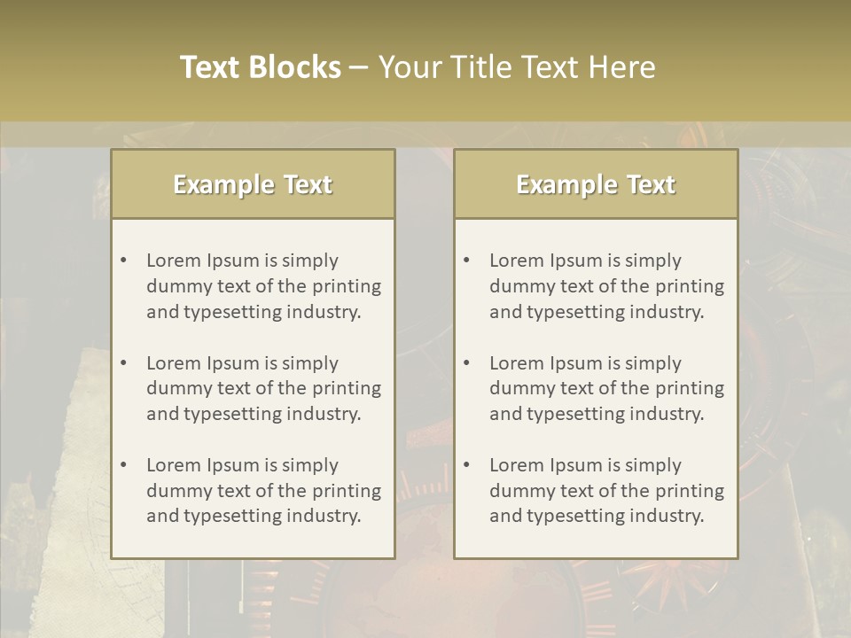 Invention Metal Gridiron PowerPoint Template