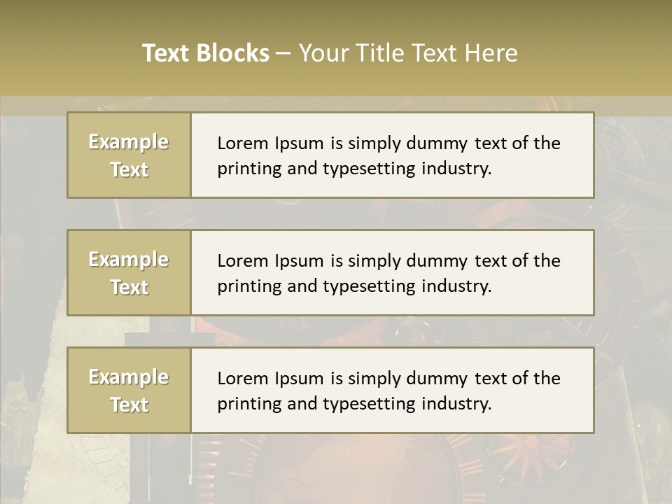 Invention Metal Gridiron PowerPoint Template