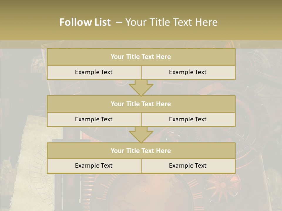 Invention Metal Gridiron PowerPoint Template