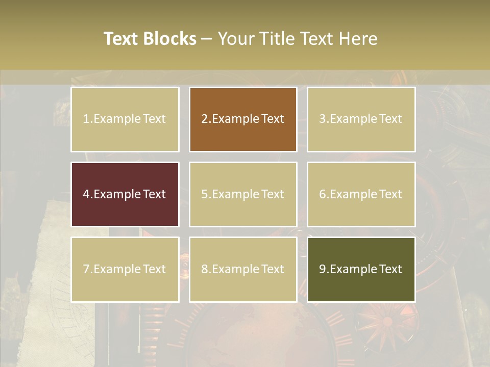 Invention Metal Gridiron PowerPoint Template