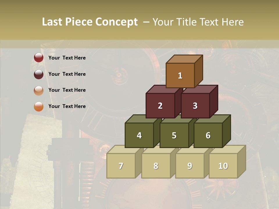 Invention Metal Gridiron PowerPoint Template