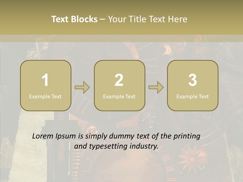 Invention Metal Gridiron PowerPoint Template