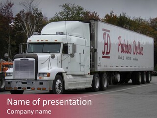 Canada Transport Cargo PowerPoint Template