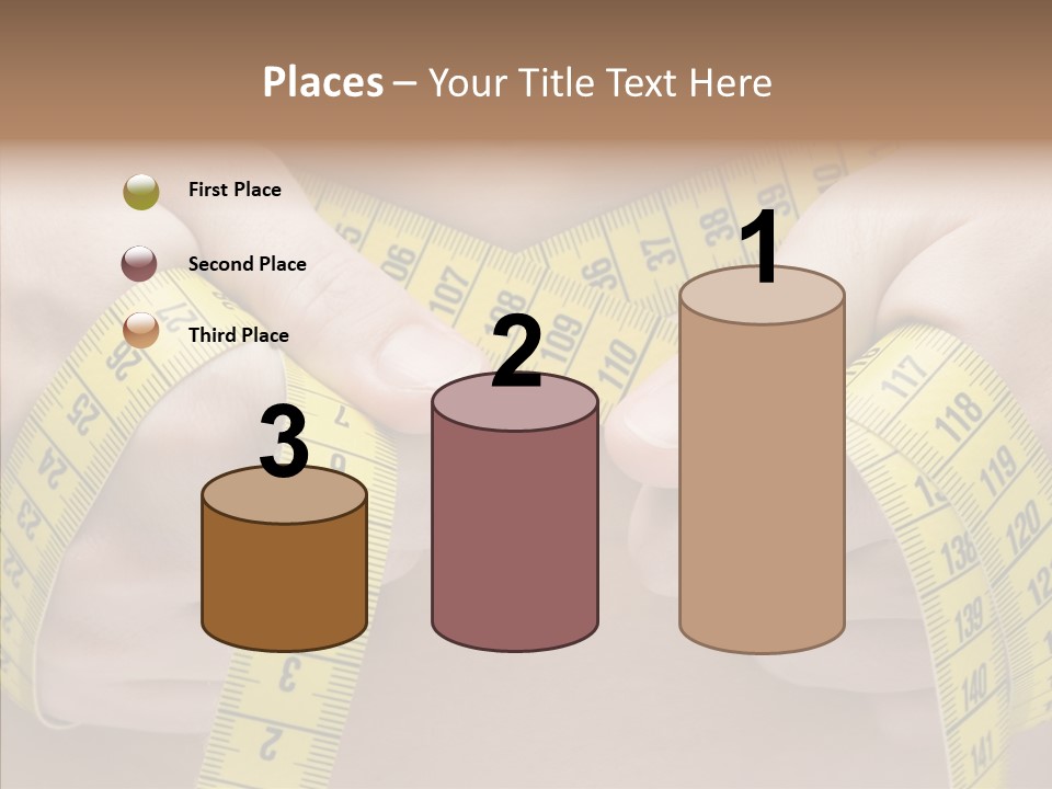 Length Conceptual Hand PowerPoint Template
