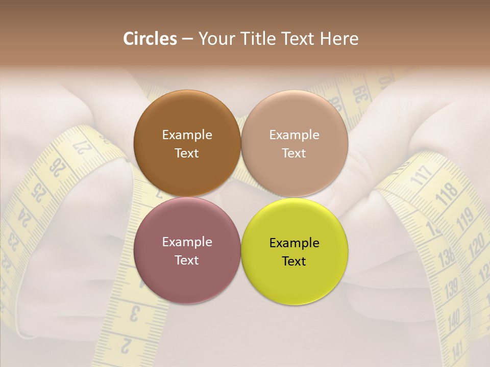 Length Conceptual Hand PowerPoint Template