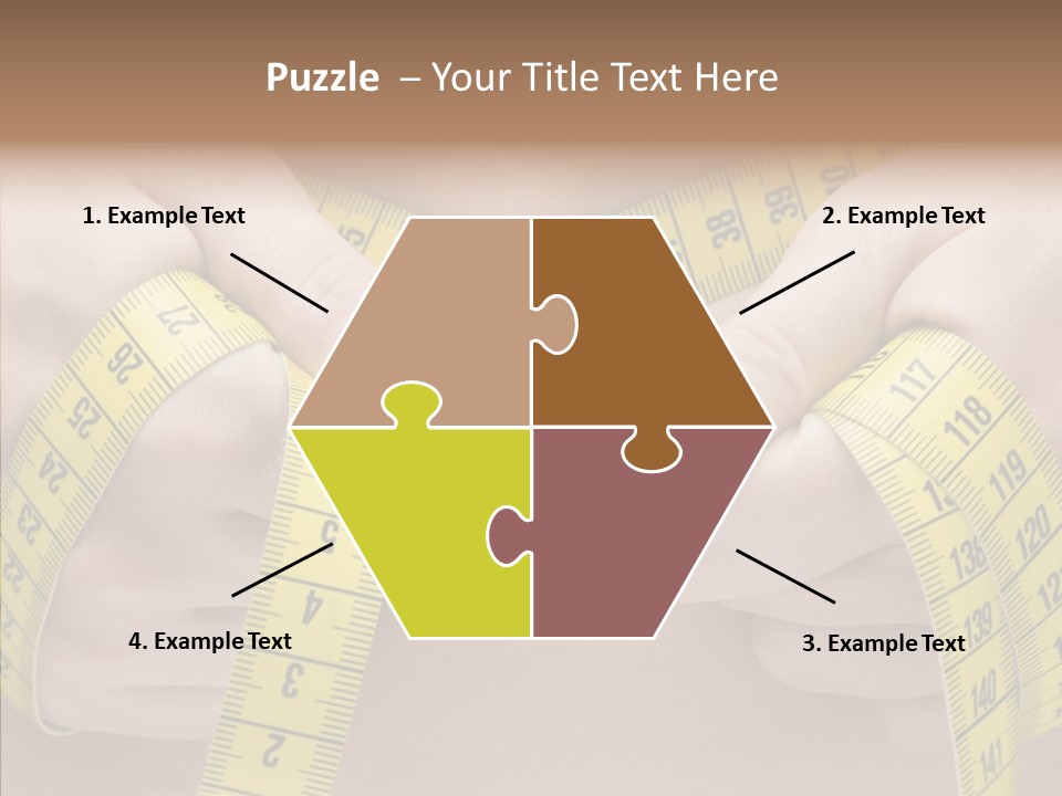 Length Conceptual Hand PowerPoint Template
