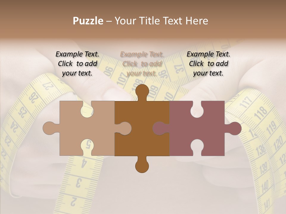 Length Conceptual Hand PowerPoint Template