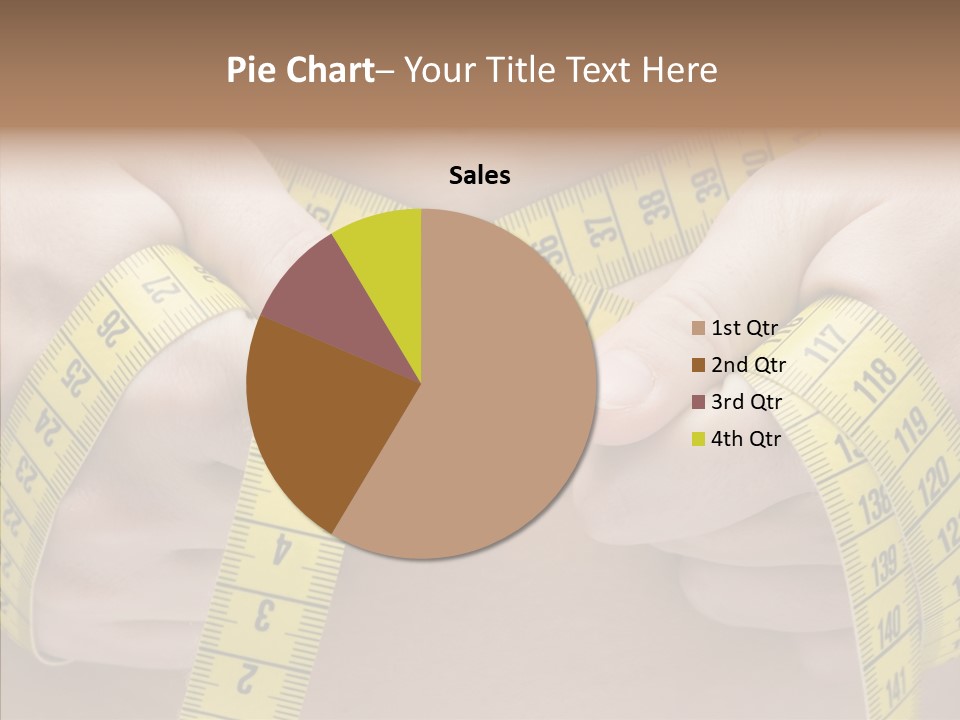 Length Conceptual Hand PowerPoint Template