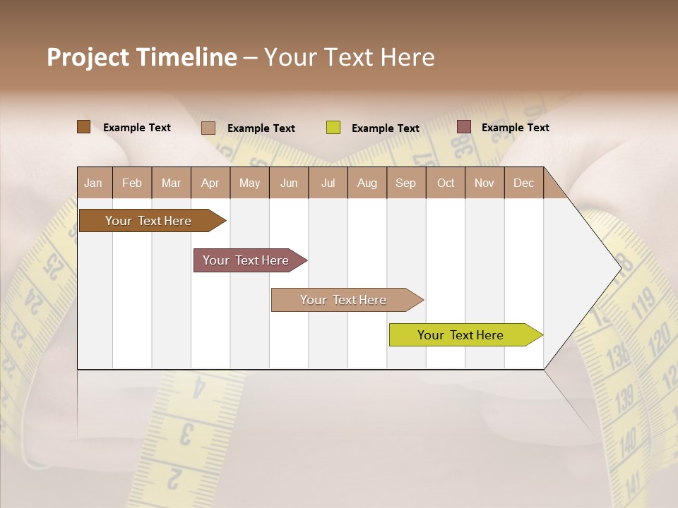 Length Conceptual Hand PowerPoint Template