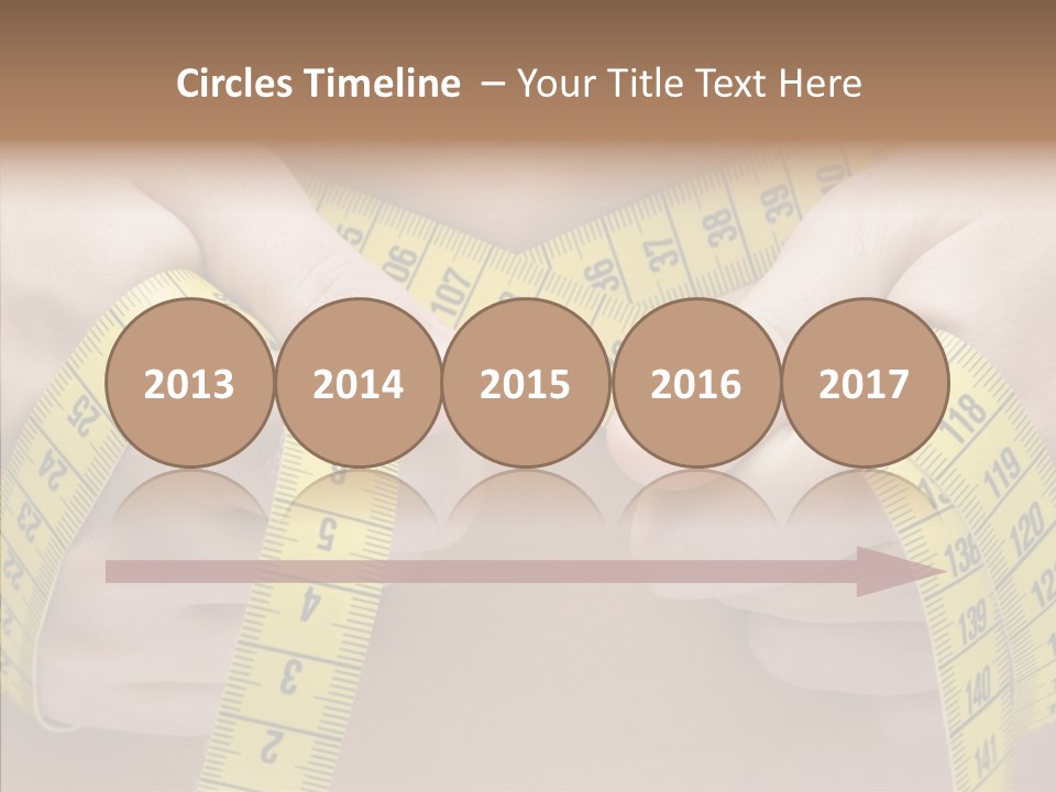 Length Conceptual Hand PowerPoint Template