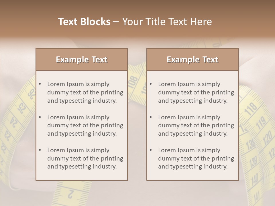Length Conceptual Hand PowerPoint Template