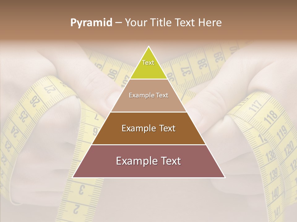 Length Conceptual Hand PowerPoint Template
