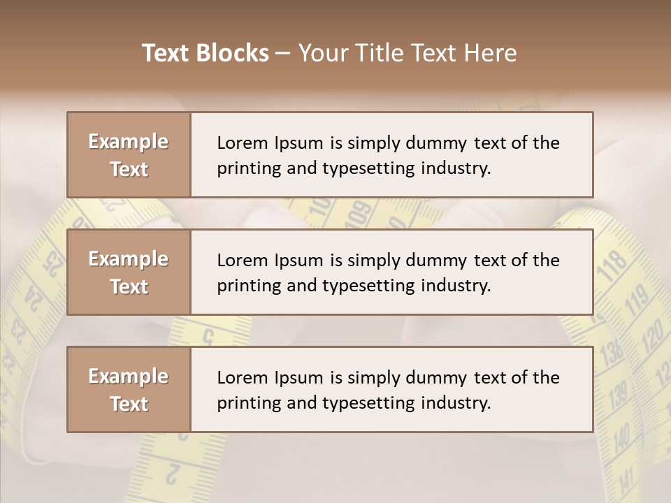 Length Conceptual Hand PowerPoint Template