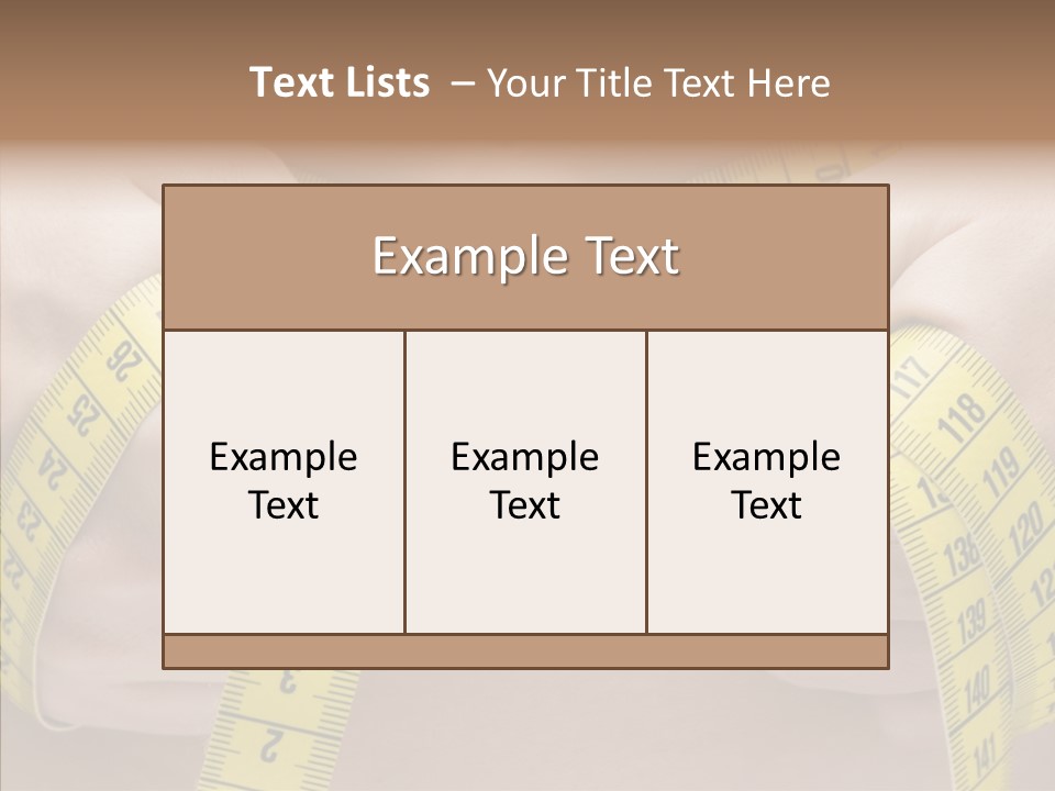 Length Conceptual Hand PowerPoint Template