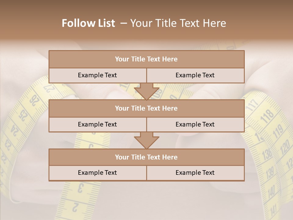 Length Conceptual Hand PowerPoint Template