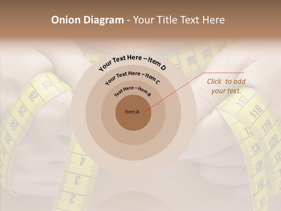 Length Conceptual Hand PowerPoint Template