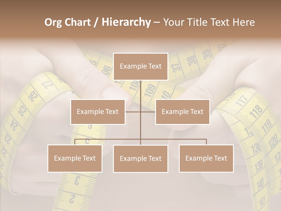 Length Conceptual Hand PowerPoint Template