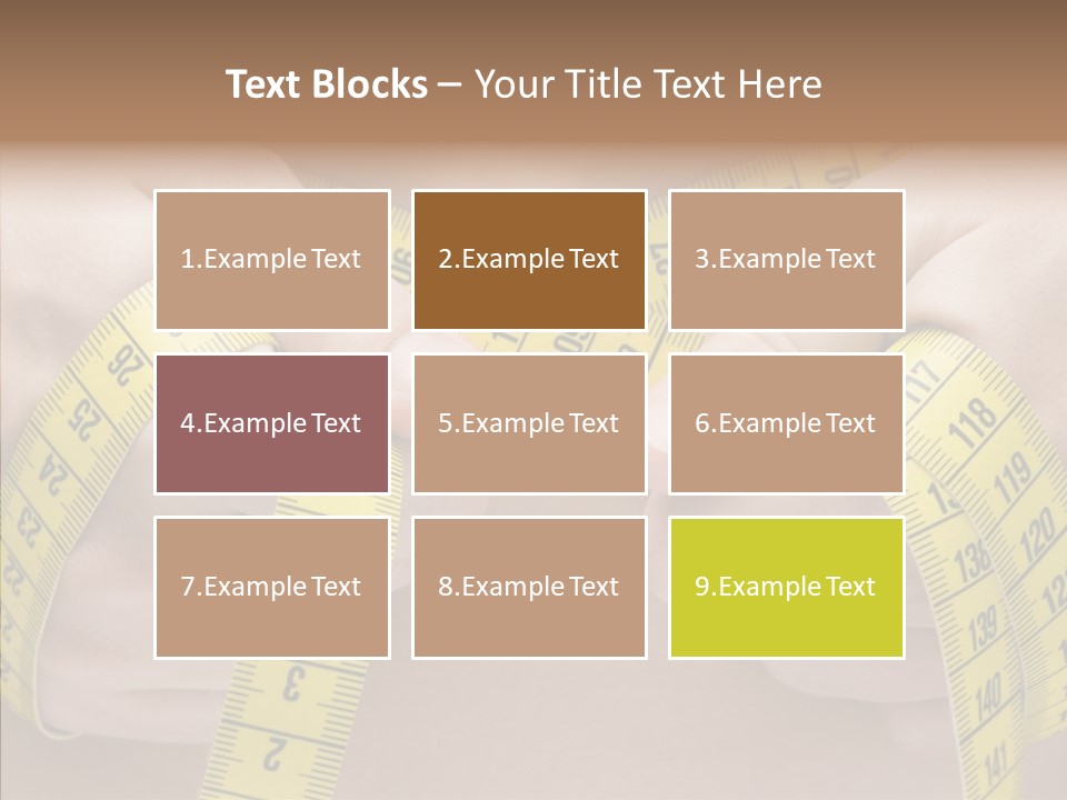 Length Conceptual Hand PowerPoint Template