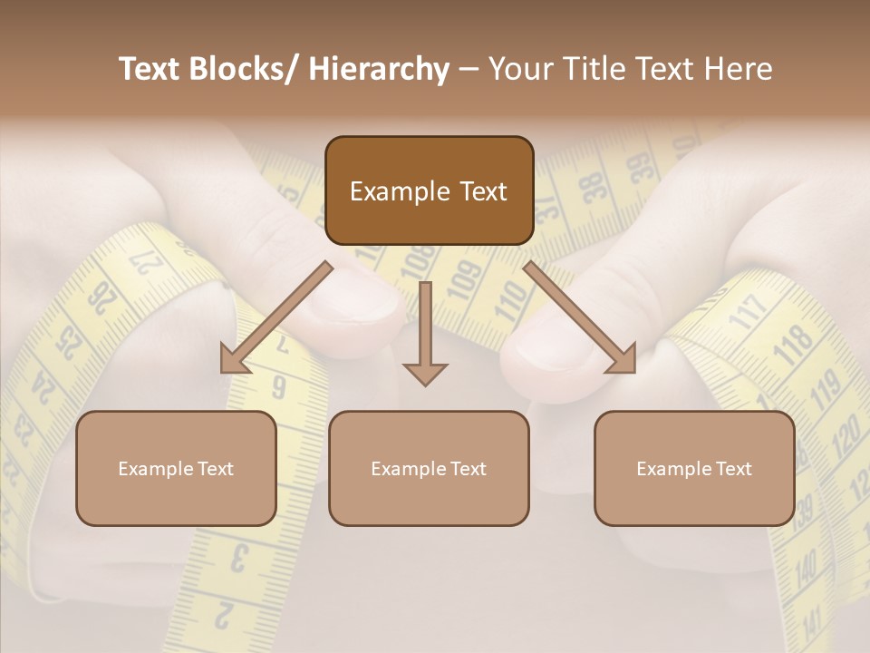 Length Conceptual Hand PowerPoint Template