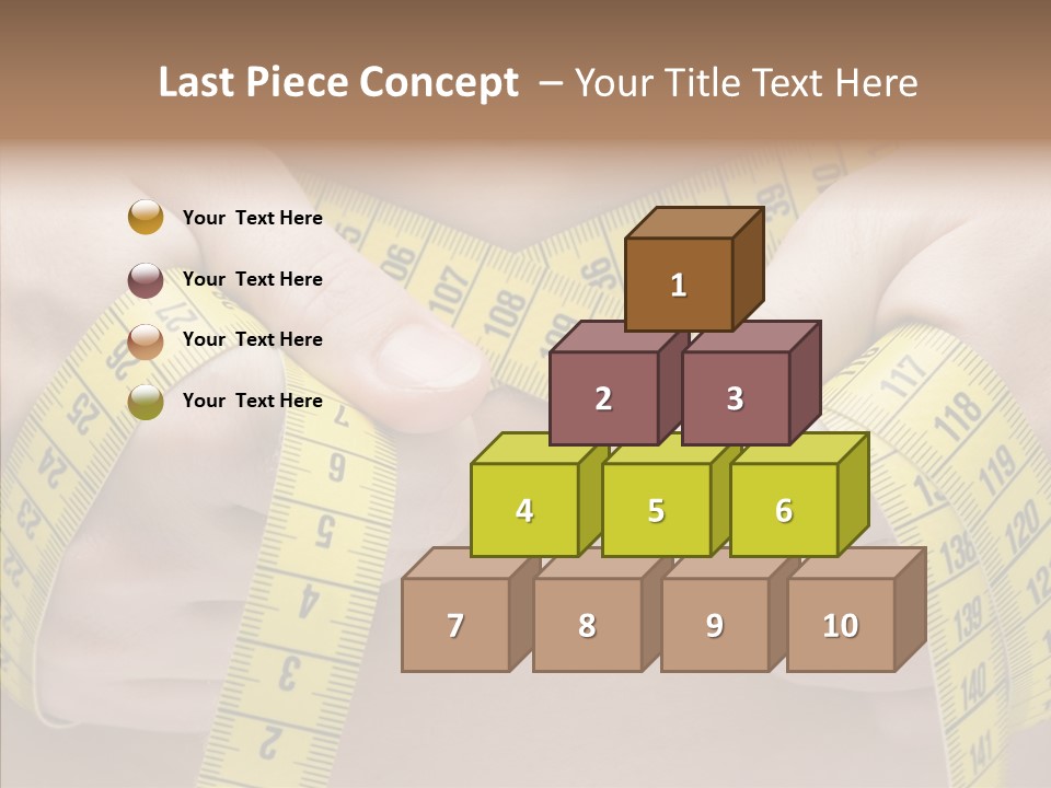 Length Conceptual Hand PowerPoint Template