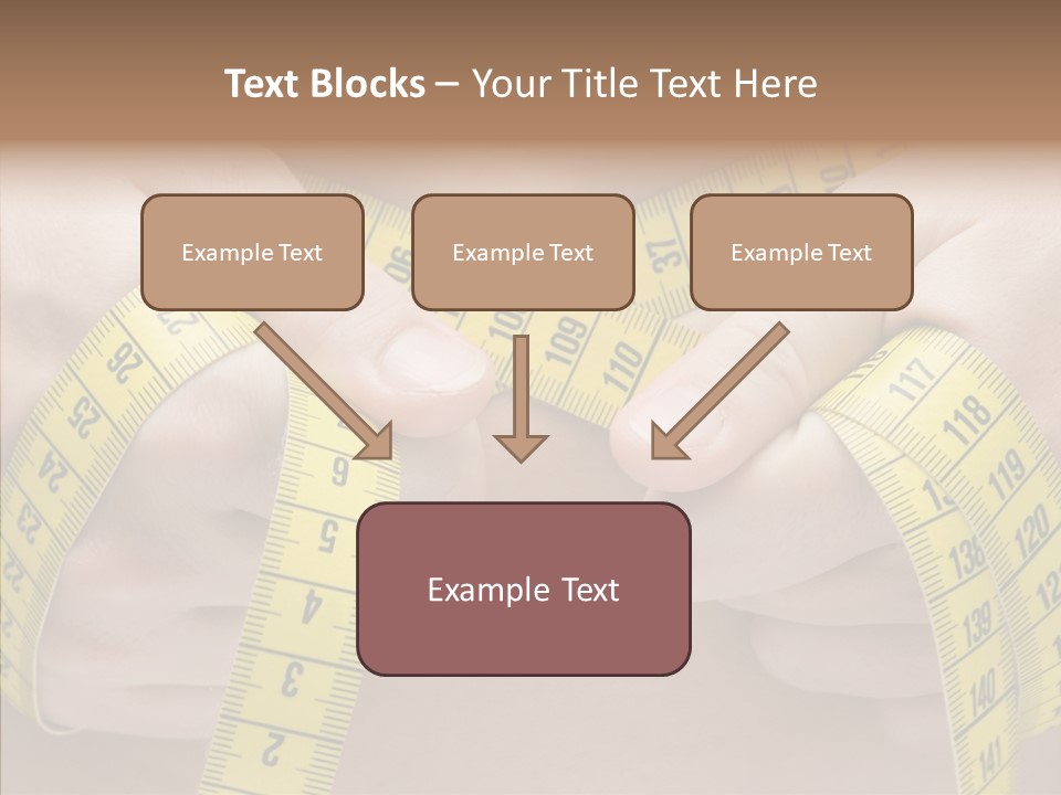 Length Conceptual Hand PowerPoint Template