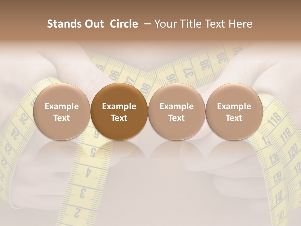 Length Conceptual Hand PowerPoint Template